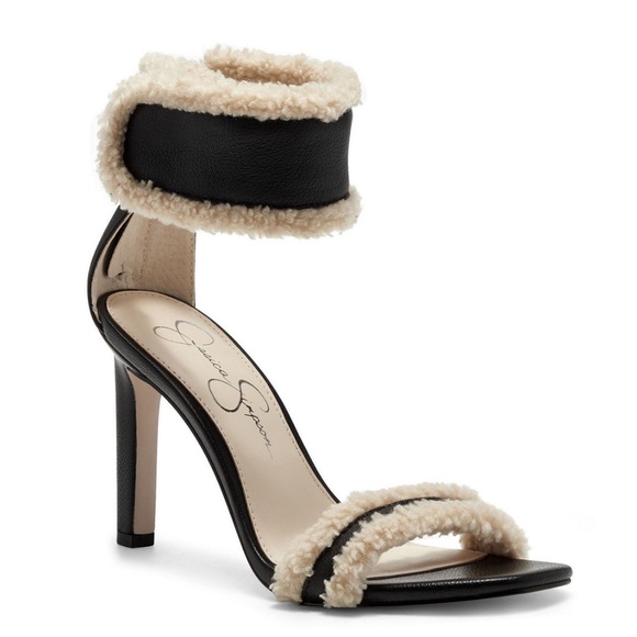 Jessica Simpson Shoes - Jessica Simpson Cylia faux shearling cuff sandals